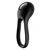 Черное эрекционное виброкольцо Majestic Duo - Satisfyer - в Стерлитамаке купить с доставкой