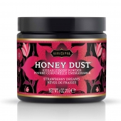 Пудра для тела Honey Dust Body Powder с ароматом клубники - 170 гр. - Kama Sutra - купить с доставкой в Стерлитамаке