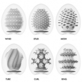 Набор из 6 мастурбаторов Tenga EGG IV с различным рельефом - Tenga - в Стерлитамаке купить с доставкой