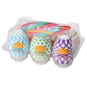 Набор из 6 мастурбаторов Tenga EGG IV с различным рельефом - Tenga - в Стерлитамаке купить с доставкой