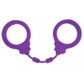 Фиолетовые силиконовые наручники Suppression - Lola Games - купить с доставкой в Стерлитамаке