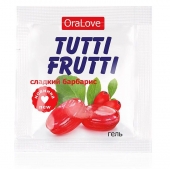 Гель-смазка Tutti-frutti со вкусом барбариса - 4 гр. - Биоритм - купить с доставкой в Стерлитамаке