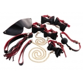 Черно-красный бондажный набор Bow-tie - ToyFa - купить с доставкой в Стерлитамаке
