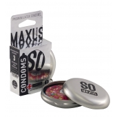 Экстремально тонкие презервативы в железном кейсе MAXUS Extreme Thin - 3 шт. - Maxus - купить с доставкой в Стерлитамаке