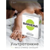 Ультратонкие презервативы Bariera Ultra Thin - 3 шт. - Bariera - купить с доставкой в Стерлитамаке