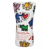 Мастурбатор-туба Keith Haring Soft Tube CUP - Tenga - в Стерлитамаке купить с доставкой
