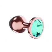 Пробка цвета розового золота с малиновым кристаллом Diamond Topaz Shine L - 8,3 см. - Lola Games - купить с доставкой в Стерлитамаке