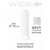 Белый фаллоудлинитель Homme Wide - 13 см. - Lola Games - в Стерлитамаке купить с доставкой