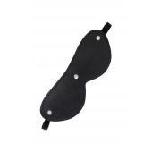 Черная кожаная маска Anonymo с мягким подкладом - ToyFa - купить с доставкой в Стерлитамаке