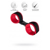 Красно-черные велюровые оковы Anonymo - ToyFa - купить с доставкой в Стерлитамаке