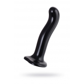 Черный стимулятор для пар P G-Spot Dildo Size L - 19 см. - Strap-on-me - в Стерлитамаке купить с доставкой