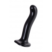 Черный стимулятор для пар P G-Spot Dildo Size L - 19 см. - Strap-on-me - в Стерлитамаке купить с доставкой