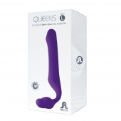 Фиолетовый безремневой страпон Queens L - Adrien Lastic - купить с доставкой в Стерлитамаке