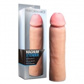 Телесная фаллическая насадка на пенис Magnum Xtender - 23 см. - Blush Novelties - в Стерлитамаке купить с доставкой
