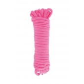 Розовая веревка для связывания Sweet Caress Rope - 10 метров - Sweet Caress - купить с доставкой в Стерлитамаке