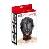 Маска-шлем с отверстием для рта и съемными шорами - Fetish Tentation - купить с доставкой в Стерлитамаке