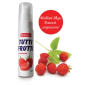Гель-смазка Tutti-frutti с земляничным вкусом - 30 гр. - Биоритм - купить с доставкой в Стерлитамаке