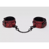 Красно-черные наручники Reversible Faux Leather Wrist Cuffs - Fifty Shades of Grey - купить с доставкой в Стерлитамаке