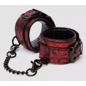 Красно-черные наручники Reversible Faux Leather Wrist Cuffs - Fifty Shades of Grey - купить с доставкой в Стерлитамаке