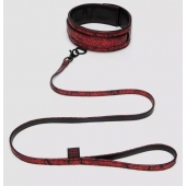 Стильный ошейник с поводком Reversible Faux Leather Collar and Lead - Fifty Shades of Grey - купить с доставкой в Стерлитамаке