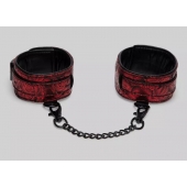 Красно-черные оковы Reversible Faux Leather Ankle Cuffs - Fifty Shades of Grey - купить с доставкой в Стерлитамаке