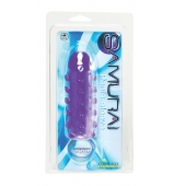 Закрытая фиолетовая насадка с пупырышками SAMURAI PENIS SLEEVE PURPLE - 14,5 см. - NMC - в Стерлитамаке купить с доставкой