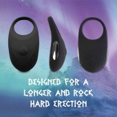 Черное эрекционное виброкольцо Thor Cockring - FeelzToys - в Стерлитамаке купить с доставкой