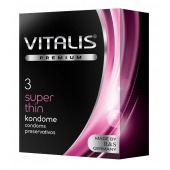 Ультратонкие презервативы VITALIS PREMIUM super thin - 3 шт. - Vitalis - купить с доставкой в Стерлитамаке