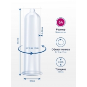 Презервативы MY.SIZE размер 64 - 3 шт. - My.Size - купить с доставкой в Стерлитамаке