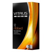 Ребристые презервативы VITALIS PREMIUM ribbed - 12 шт. - Vitalis - купить с доставкой в Стерлитамаке