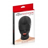 Сплошная маска на голову с прорезью для рта - Fetish Tentation - купить с доставкой в Стерлитамаке