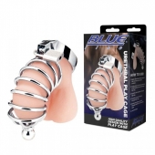 Серебристая клетка для члена Urethral Play Cage - BlueLine - купить с доставкой в Стерлитамаке