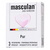 Супертонкие презервативы Masculan Pur - 3 шт. - Masculan - купить с доставкой в Стерлитамаке