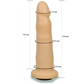 Телесная насадка Harness - 15,8 см. - LOVETOY (А-Полимер) - купить с доставкой в Стерлитамаке