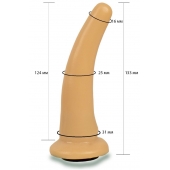 Телесная гладкая насадка Harness - 13,3 см. - LOVETOY (А-Полимер) - купить с доставкой в Стерлитамаке