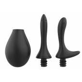 Черный анальный душ Nexus Anal Douche Set с 2 сменными насадками - Nexus Range - купить с доставкой в Стерлитамаке