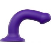 Фиолетовый фаллоимитатор-насадка Strap-On-Me Dildo Dual Density size M - 18 см. - Strap-on-me - купить с доставкой в Стерлитамаке