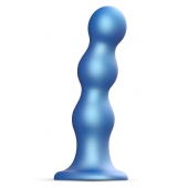 Голубая насадка Strap-On-Me Dildo Plug Balls size L - Strap-on-me - купить с доставкой в Стерлитамаке