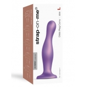 Фиолетовая насадка Strap-On-Me Dildo Plug Curvy size L - Strap-on-me - купить с доставкой в Стерлитамаке