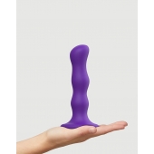 Фиолетовая насадка Strap-On-Me Dildo Geisha Balls size M - Strap-on-me - купить с доставкой в Стерлитамаке
