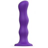 Фиолетовая насадка Strap-On-Me Dildo Geisha Balls size M - Strap-on-me - купить с доставкой в Стерлитамаке