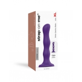 Фиолетовая насадка Strap-On-Me Dildo Geisha Balls size XL - Strap-on-me - купить с доставкой в Стерлитамаке