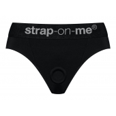 Черные трусики для насадок Heroine Lingerie Harness - size S - Strap-on-me - купить с доставкой в Стерлитамаке