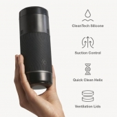 Черный мастурбатор с контролем всасывания Arcwave Pow Stroker - Arcwave - в Стерлитамаке купить с доставкой
