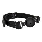 Черный кляп-шарик BALL GAG DIAMOND - Dream Toys - купить с доставкой в Стерлитамаке