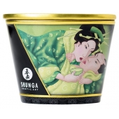 Массажная свеча Exotic Green Tea с ароматом зелёного чая - 170 мл. - Shunga - купить с доставкой в Стерлитамаке