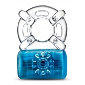 Синее эрекционное виброкольцо Pleaser Rechargeable C-Ring - Blush Novelties - в Стерлитамаке купить с доставкой