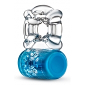 Синее эрекционное виброкольцо Pleaser Rechargeable C-Ring - Blush Novelties - в Стерлитамаке купить с доставкой