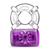 Фиолетовое эрекционное виброкольцо One Night Stand Vibrating C-Ring - Blush Novelties - в Стерлитамаке купить с доставкой