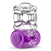 Фиолетовое эрекционное виброкольцо One Night Stand Vibrating C-Ring - Blush Novelties - в Стерлитамаке купить с доставкой